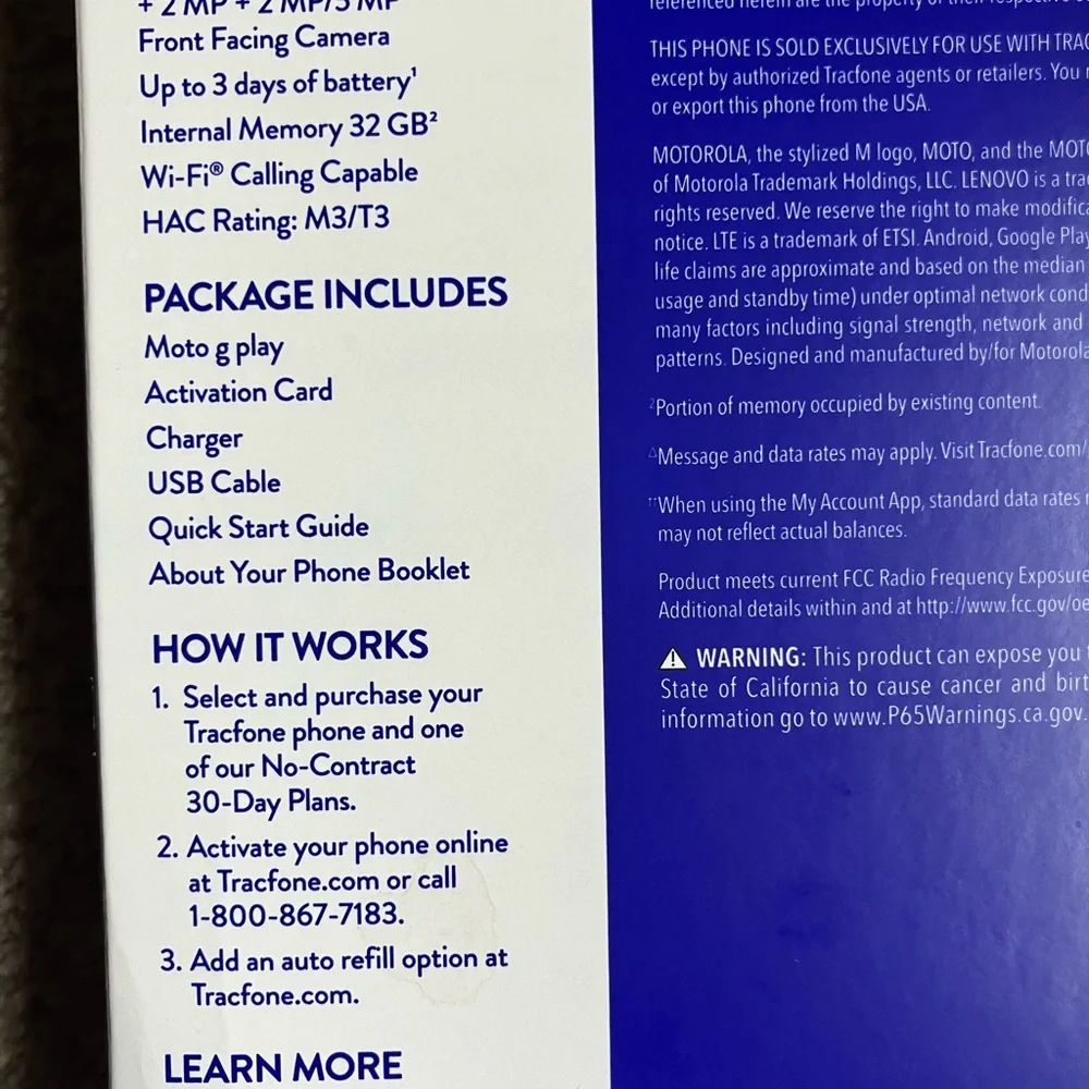 Motorola Moto G Play - Midnight Blue